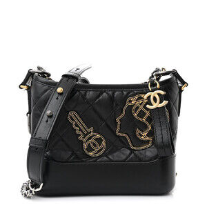 Chanel Aged Calfskin Quilted Charms #183480C27B